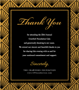 Art Deco Gala Thank You